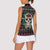 Skull Christmas Women Sleeveless Polo Shirt Xmas Holiday Patterns - Wonder Print Shop