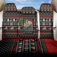 Sloth All I Want For Christmas Back Car Seat Cover Xmas Holiday Patterns - Wonder Print Shop