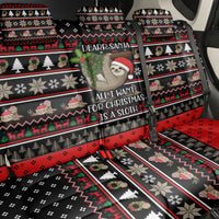 Sloth All I Want For Christmas Back Car Seat Cover Xmas Holiday Patterns - Wonder Print Shop