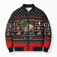 Sloth All I Want For Christmas Bomber Puffer Jacket Xmas Holiday Patterns - Wonder Print Shop