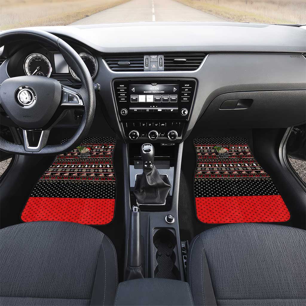 Sloth All I Want For Christmas Car Mats Xmas Holiday Patterns - Wonder Print Shop