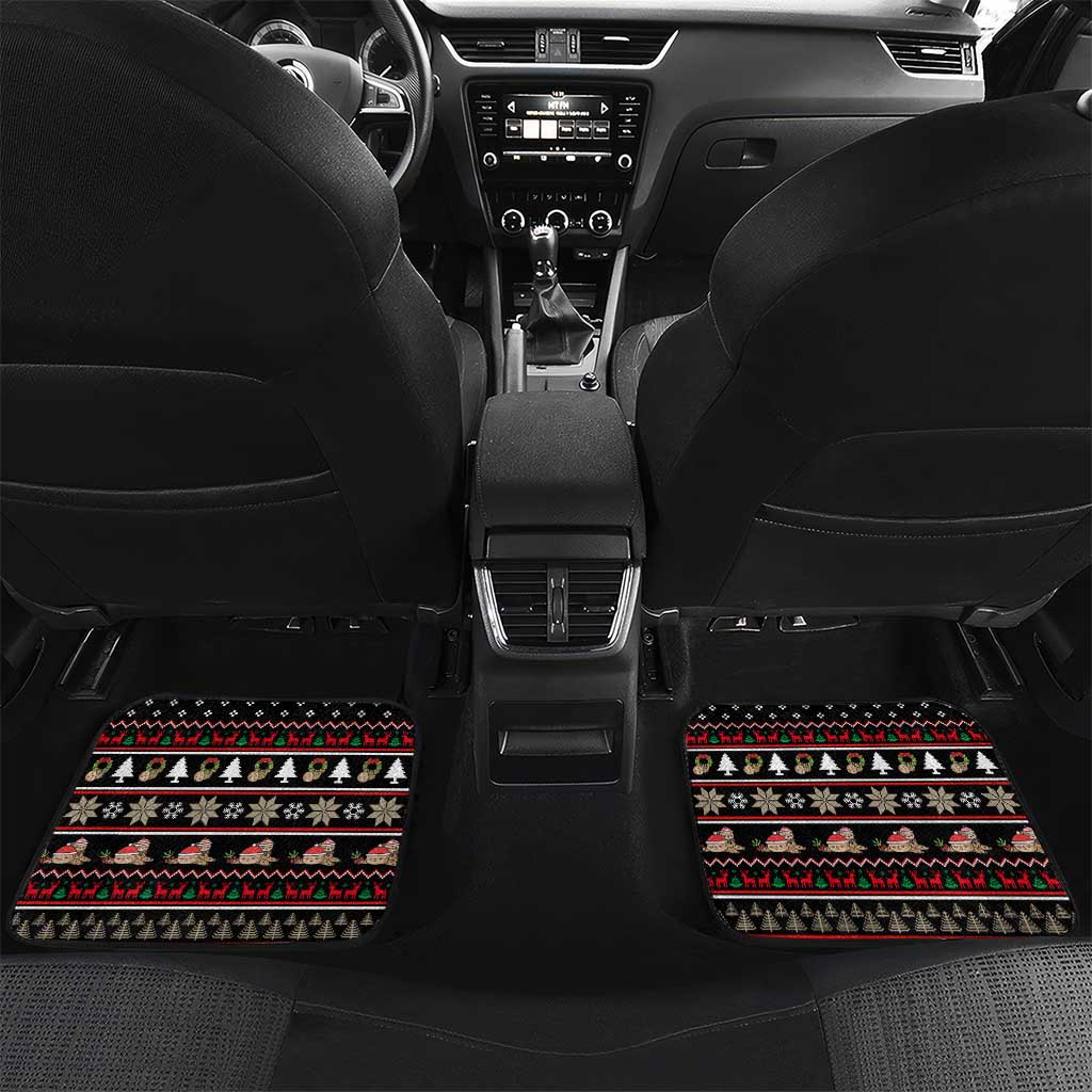Sloth All I Want For Christmas Car Mats Xmas Holiday Patterns - Wonder Print Shop