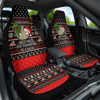 Sloth All I Want For Christmas Car Seat Cover Xmas Holiday Patterns - Wonder Print Shop