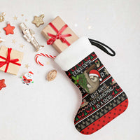 Sloth All I Want For Christmas Stocking Xmas Holiday Patterns - Wonder Print Shop