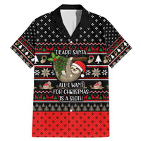 Sloth All I Want For Christmas Family Matching Mermaid Dress and Hawaiian Shirt Xmas Holiday Patterns - Wonder Print Shop