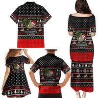 Sloth All I Want For Christmas Family Matching Puletasi and Hawaiian Shirt Xmas Holiday Patterns - Wonder Print Shop