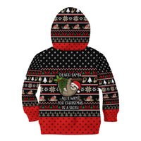 Sloth All I Want For Christmas Kid Hoodie Xmas Holiday Patterns - Wonder Print Shop