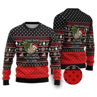 Sloth All I Want For Christmas Ugly Christmas Sweater Xmas Holiday Patterns - Wonder Print Shop