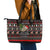 Sloth All I Want For Christmas Leather Tote Bag Xmas Holiday Patterns - Wonder Print Shop
