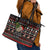 Sloth All I Want For Christmas Leather Tote Bag Xmas Holiday Patterns - Wonder Print Shop