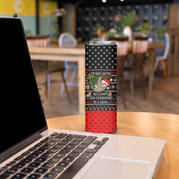 Sloth All I Want For Christmas Skinny Tumbler Xmas Holiday Patterns - Wonder Print Shop