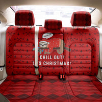 Sloth Chill Out Christmas Back Car Seat Cover Xmas Holiday Patterns - Wonder Print Shop