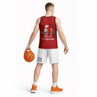 Sloth Chill Out Christmas Basketball Jersey Xmas Holiday Patterns - Wonder Print Shop