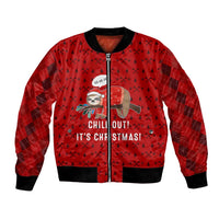 Sloth Chill Out Christmas Bomber Jacket Xmas Holiday Patterns - Wonder Print Shop