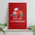 Sloth Chill Out Christmas Canvas Wall Art Xmas Holiday Patterns - Wonder Print Shop