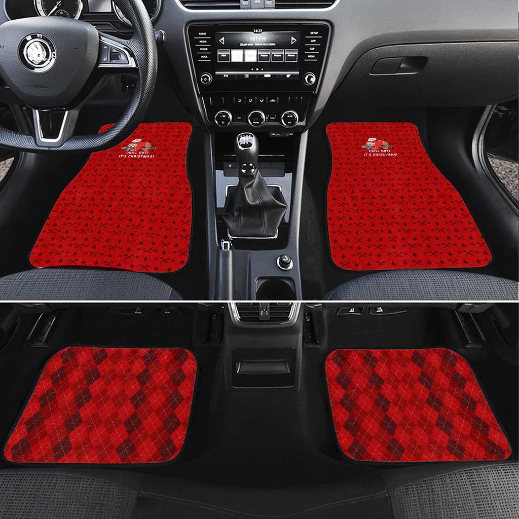 Sloth Chill Out Christmas Car Mats Xmas Holiday Patterns - Wonder Print Shop