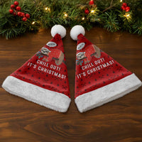 Sloth Chill Out Christmas Santa Hat Xmas Holiday Patterns - Wonder Print Shop