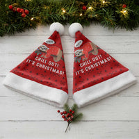 Sloth Chill Out Christmas Santa Hat Xmas Holiday Patterns - Wonder Print Shop