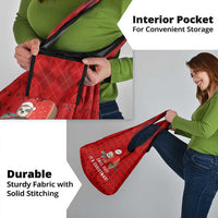 Sloth Chill Out Christmas Grocery Bag Xmas Holiday Patterns - Wonder Print Shop