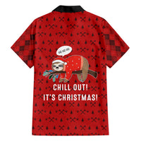 Sloth Chill Out Christmas Hawaiian Shirt Xmas Holiday Patterns - Wonder Print Shop
