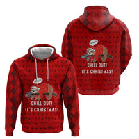 Sloth Chill Out Christmas Hoodie Xmas Holiday Patterns - Wonder Print Shop