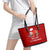 Sloth Chill Out Christmas Leather Tote Bag Xmas Holiday Patterns - Wonder Print Shop