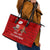 Sloth Chill Out Christmas Leather Tote Bag Xmas Holiday Patterns - Wonder Print Shop