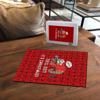 Sloth Chill Out Christmas Puzzle Xmas Holiday Patterns - Wonder Print Shop