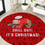 Sloth Chill Out Christmas Round Carpet Xmas Holiday Patterns - Wonder Print Shop