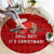 Sloth Chill Out Christmas Round Carpet Xmas Holiday Patterns - Wonder Print Shop