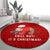 Sloth Chill Out Christmas Round Carpet Xmas Holiday Patterns - Wonder Print Shop