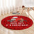 Sloth Chill Out Christmas Round Carpet Xmas Holiday Patterns - Wonder Print Shop