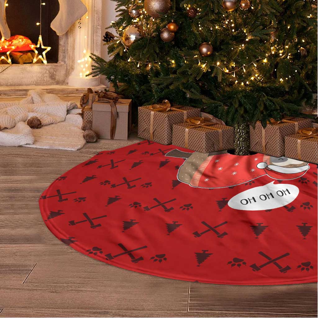 Sloth Chill Out Christmas Tree Skirt Xmas Holiday Patterns - Wonder Print Shop