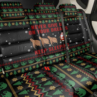 Sloth Keep Sleeping Christmas Back Car Seat Cover Xmas Holiday Patterns - Wonder Print Shop
