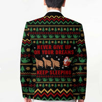 Sloth Keep Sleeping Christmas Blazer Xmas Holiday Patterns - Wonder Print Shop
