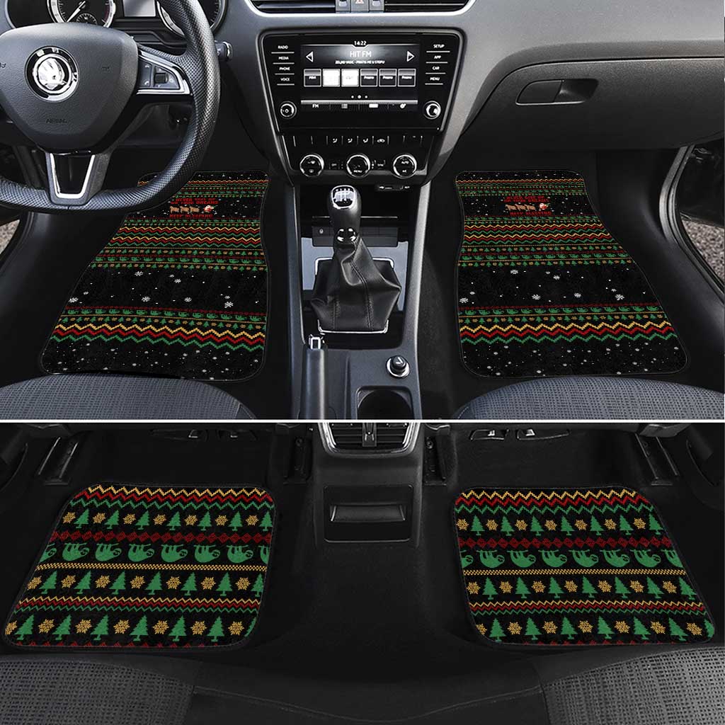 Sloth Keep Sleeping Christmas Car Mats Xmas Holiday Patterns - Wonder Print Shop