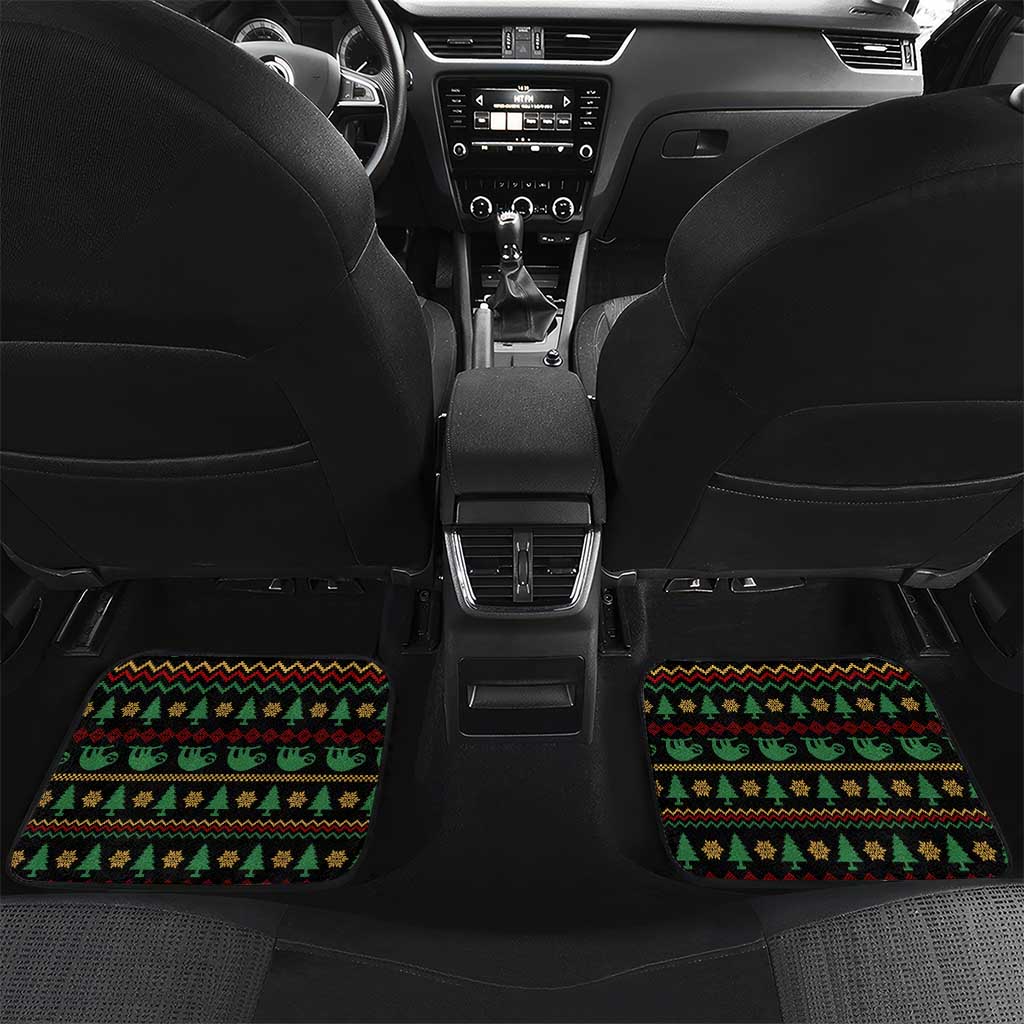 Sloth Keep Sleeping Christmas Car Mats Xmas Holiday Patterns - Wonder Print Shop