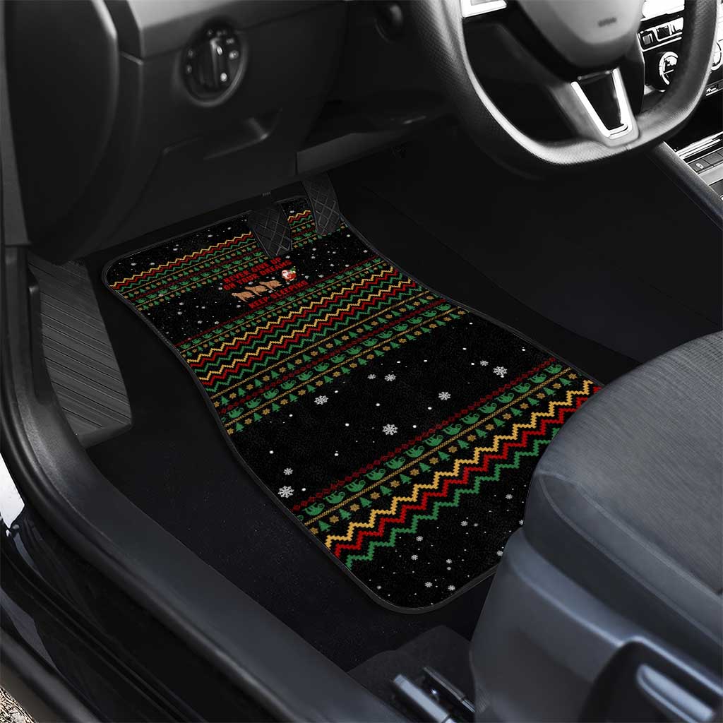Sloth Keep Sleeping Christmas Car Mats Xmas Holiday Patterns - Wonder Print Shop