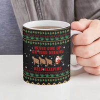 Sloth Keep Sleeping Christmas Ceramic Mug Xmas Holiday Patterns - Wonder Print Shop