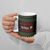 Sloth Keep Sleeping Christmas Ceramic Mug Xmas Holiday Patterns - Wonder Print Shop