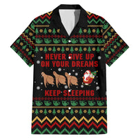Sloth Keep Sleeping Christmas Family Matching Mermaid Dress and Hawaiian Shirt Xmas Holiday Patterns - Wonder Print Shop