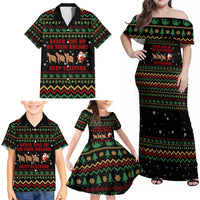Sloth Keep Sleeping Christmas Family Matching Off Shoulder Maxi Dress and Hawaiian Shirt Xmas Holiday Patterns - Wonder Print Shop