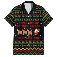 Sloth Keep Sleeping Christmas Family Matching Tank Maxi Dress and Hawaiian Shirt Xmas Holiday Patterns - Wonder Print Shop