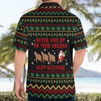 Sloth Keep Sleeping Christmas Hawaiian Shirt Xmas Holiday Patterns - Wonder Print Shop