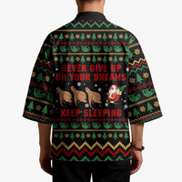 Sloth Keep Sleeping Christmas Kimono Xmas Holiday Patterns - Wonder Print Shop