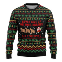 Sloth Keep Sleeping Christmas Ugly Christmas Sweater Xmas Holiday Patterns - Wonder Print Shop