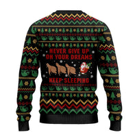 Sloth Keep Sleeping Christmas Ugly Christmas Sweater Xmas Holiday Patterns - Wonder Print Shop