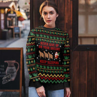 Sloth Keep Sleeping Christmas Ugly Christmas Sweater Xmas Holiday Patterns - Wonder Print Shop