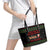 Sloth Keep Sleeping Christmas Leather Tote Bag Xmas Holiday Patterns - Wonder Print Shop