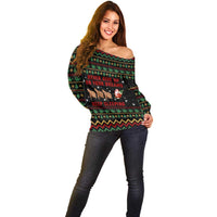 Sloth Keep Sleeping Christmas Off Shoulder Sweater Xmas Holiday Patterns - Wonder Print Shop
